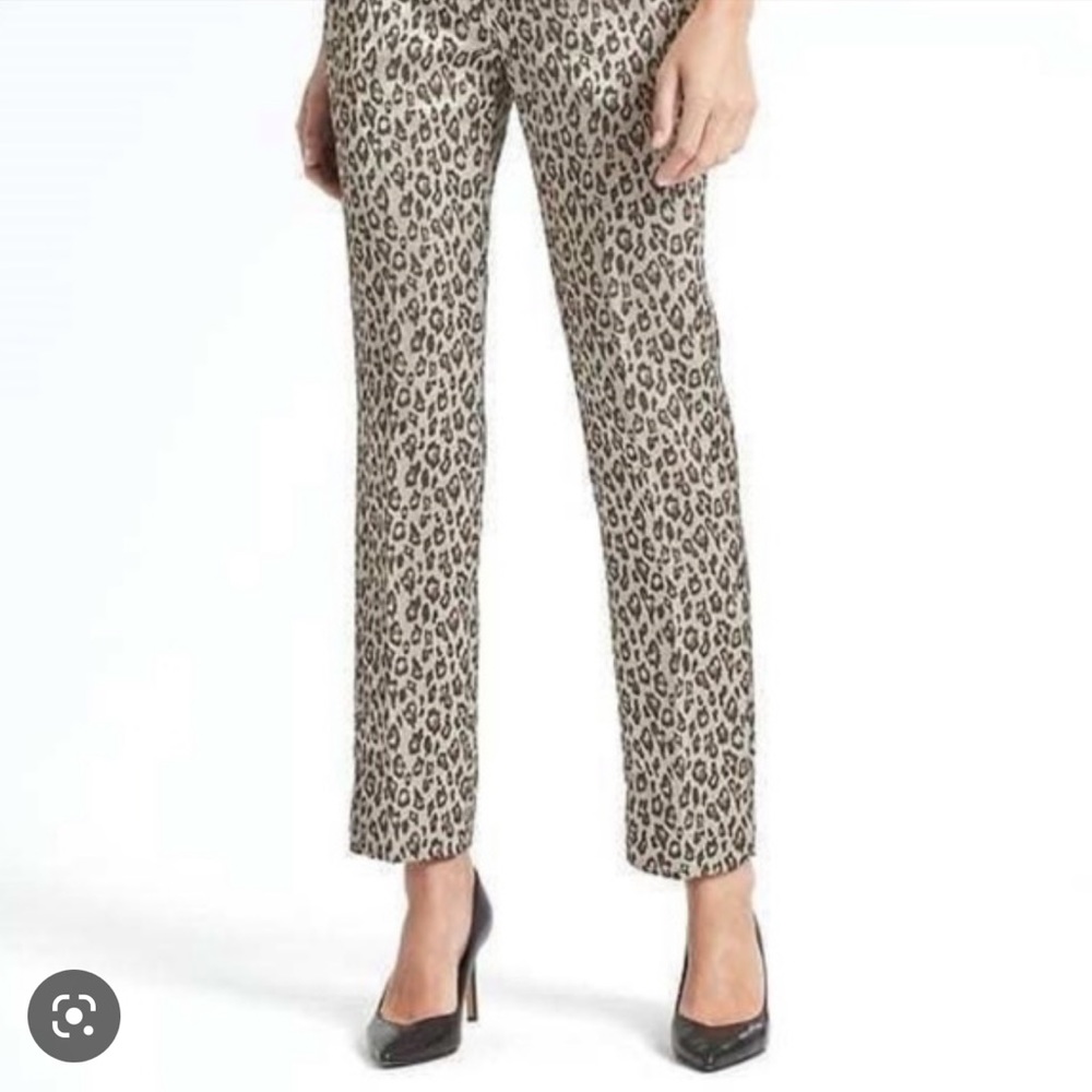 EUC Banana Republic Avery leopard print pants